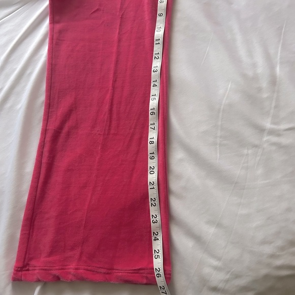 NEW Juicy Couture Tracksuit Pink Velour Velvet 2 PC Set Pants Women’s, Size L - Picture 12 of 16